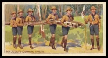 20 Pioneer Patrol. Boy Scouts Carrying Timber